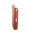 iPhone 4 4S Hülle Flip Cover Hardcase "Cognac"