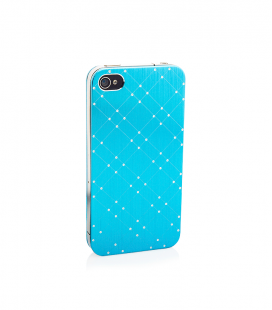 iPhone 4 4S Hülle Full Body Cover "Alu Dots"