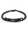 Armband Gravurarmband Black