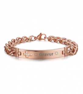 Armband Gravurarmband Kreuz