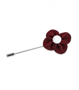 Boutonniere Rot Meliert