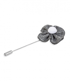 Boutonniere Grau Meliert